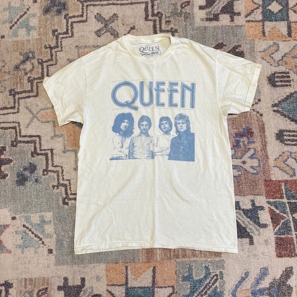 cream, tshirt, medium, queen, urban outfitters